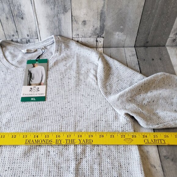 NWT - English Laundry Men’s Long Sleeve Crewneck Gray – Size XL - Picture 5 of 7